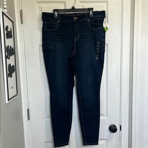 Maurices Blue Skinny Jeans Dark Indigo